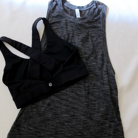 LULULEMON tank top with sports bra - Picture 1 of 5